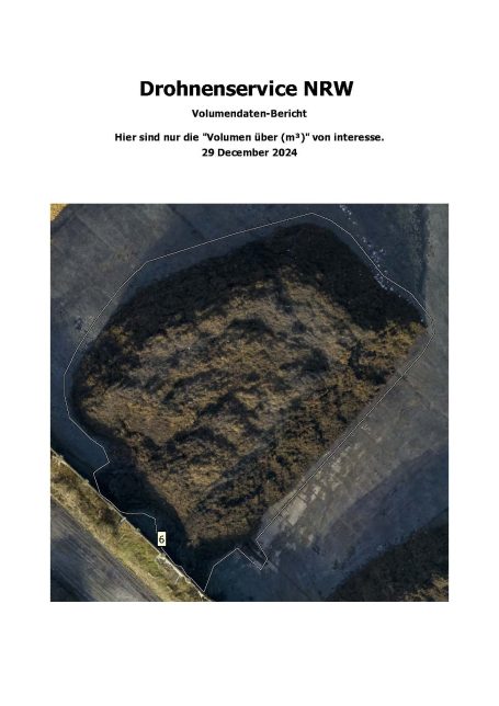 Dokument mit dem Titel "Dienstleistungen NRW", einschließlich Kontaktdaten und Datum.